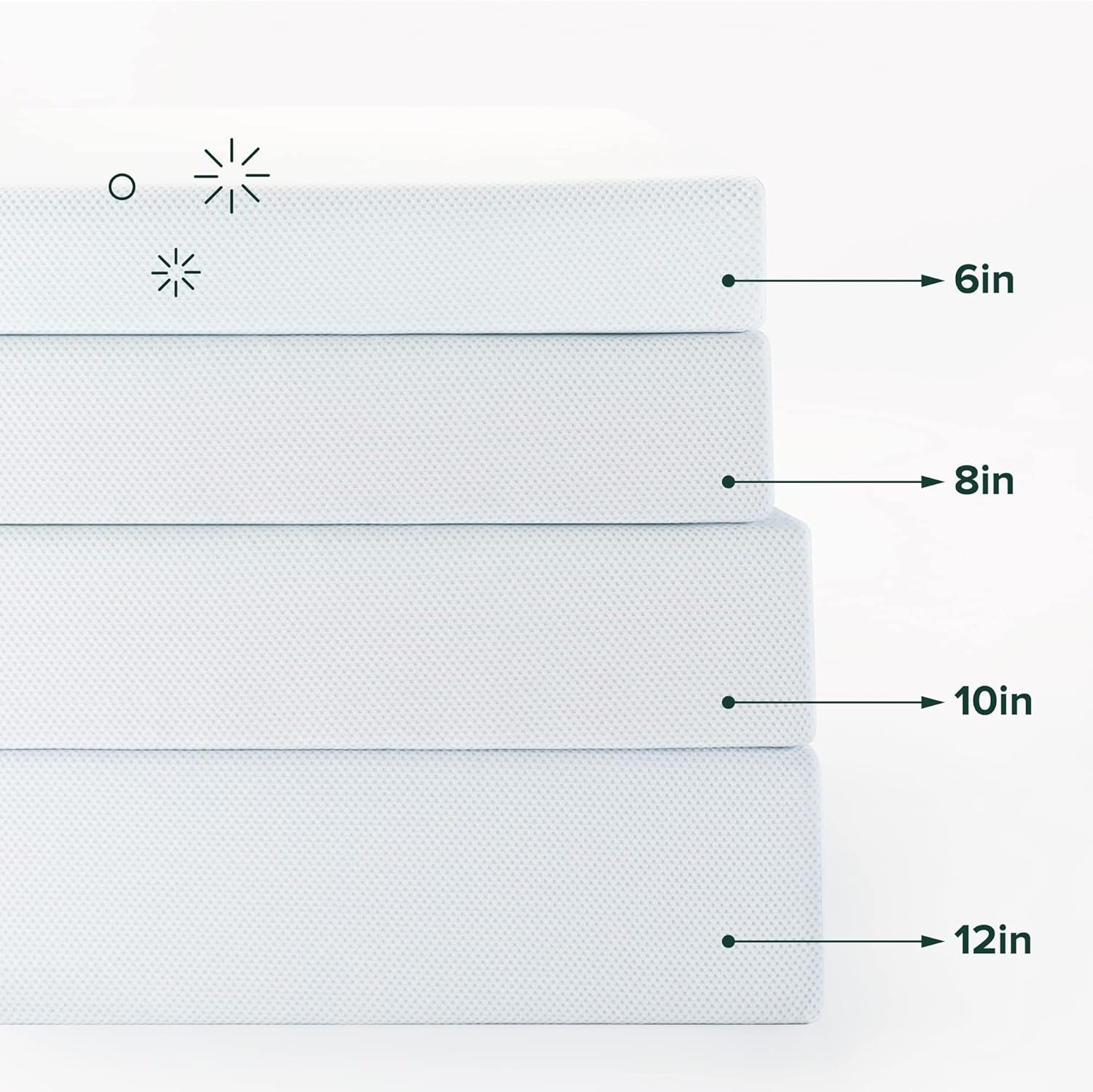 Zinus 12 Inch Green Tea Memory Foam Mattress - King Size, Cooling Gel, Medium Firm, Fiberglass Free