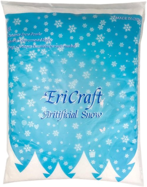 Artificial Snow - 8 Liters of Realistic Decorative Snow for Crafts and Holiday Decor