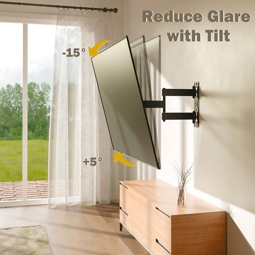 Mounting Dream Tilt TV Wall Mount for 37-75 Inch TVs - Full Motion MD2413-MX for 26-55 Inch TVs