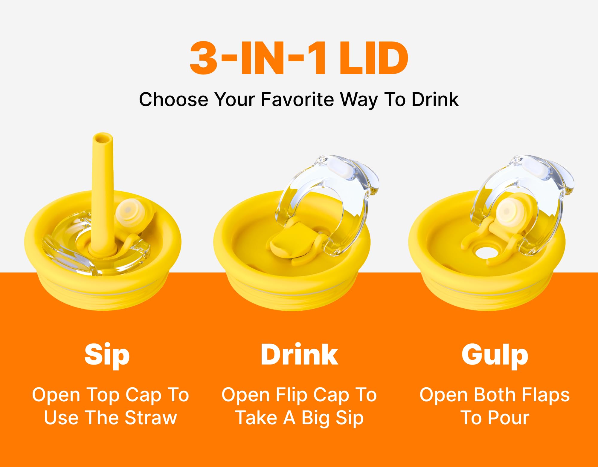 VINUR 14 oz Kids Tumbler with Handle and Straw Lid-2 Pack Stainless Steel Insulated Tumbler Travel Cup with Rubber Base|Drop and Leak Resistant |Cup Holder Friendly (Canyon Red-Navy)