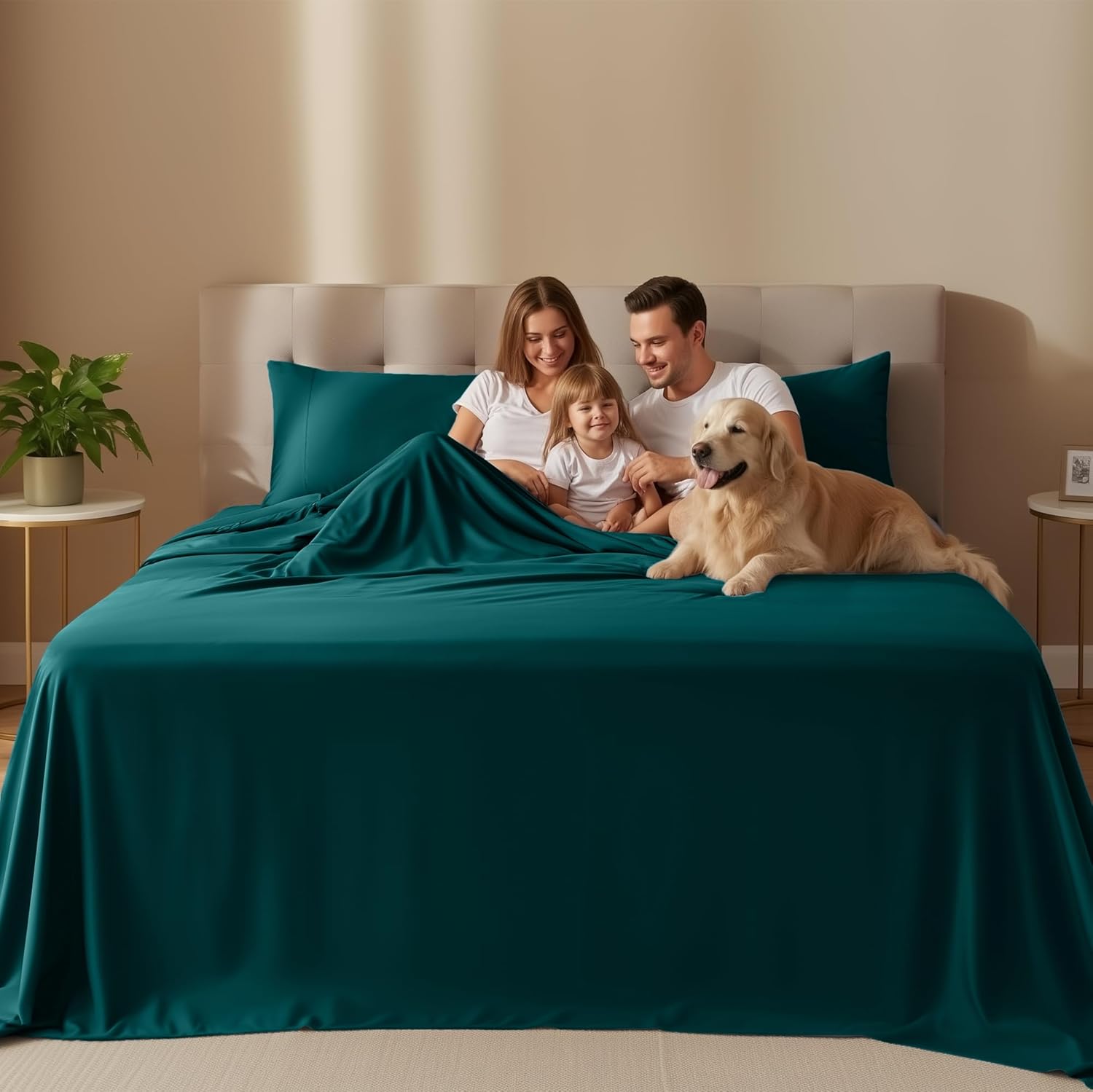 Utopia Bedding Twin Sheet Set - Soft & Breathable 3-Piece Microfiber Bed Sheets | Teal Green