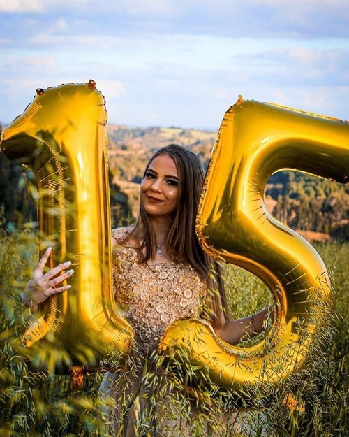 Gold Foil Number Balloons by [Brand Name] - 40 Inch 15th Birthday Decorations | Perfect for Weddings & Anniversaries