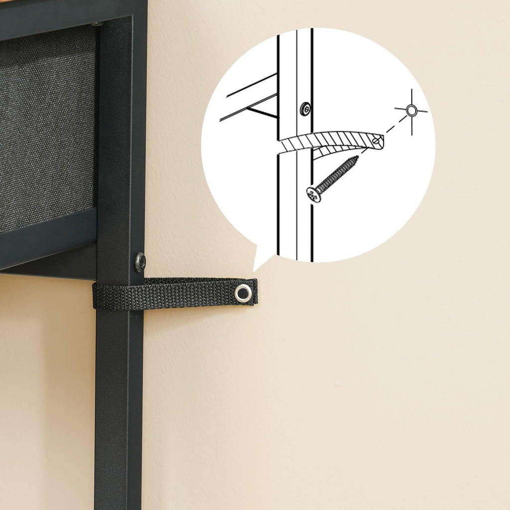 HOOBRO 29.5'' Narrow Console Sofa Table, Entryway Table with Drawer and 5-Tier Storage Shelves, Display Shelf, for Living Room, Bedroom, Hallway, Foyer, Greige and Black BG70XG01