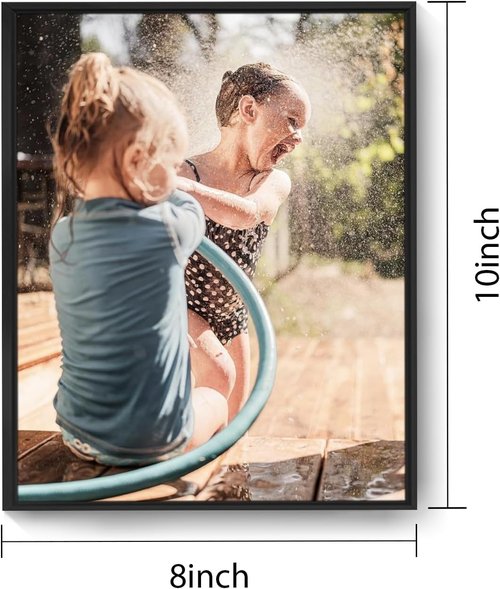 Canvas Prints | Custom Framed Wall Art by Your Photos - Ideal Home Décor & Gifts (8x10, Black Frame)