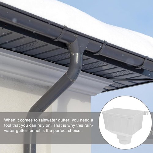 Downspout Diverter | PVC Rainwater Collection Barrel Adapter - Easy Install, 10.43x6.06x8.07 Inch