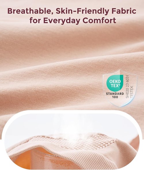 Momcozy Maternity Underwear - Soft Seamless High Waist Design for Over Bump Comfort | Pregnancy Size