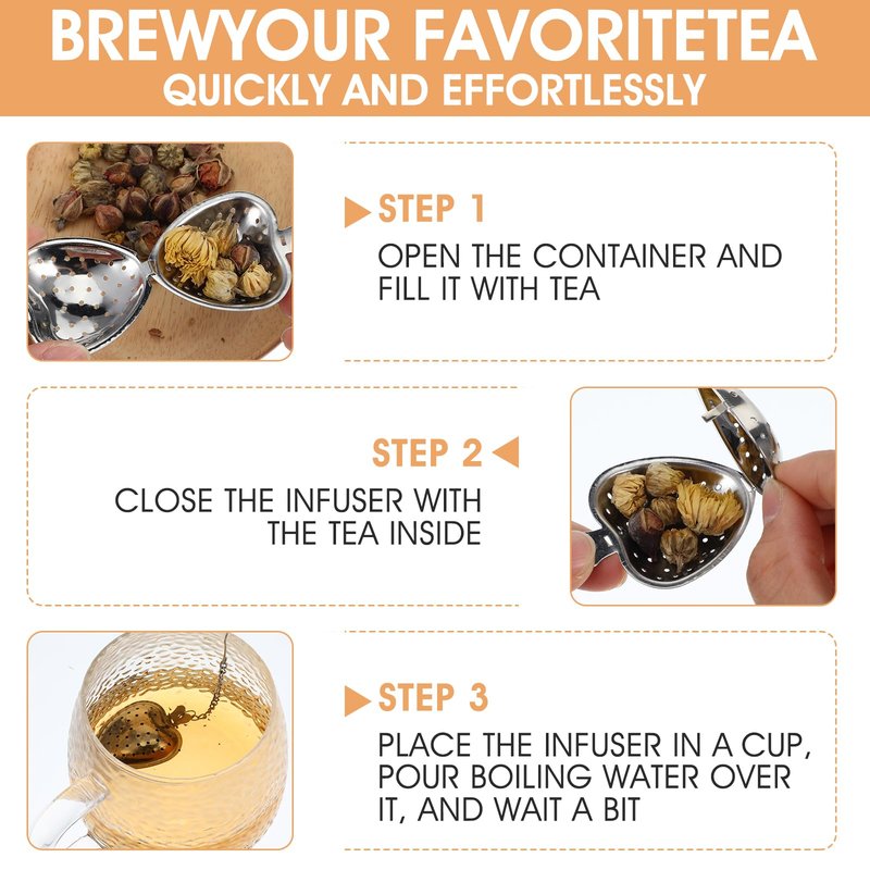 40 Pcs Stainless Steel Tea Ball Mesh Tea Infuser Strainers Premium Tea Filter Tea Interval Diffuser with Extended Chain Hook for Brew Loose Leaf Tea and Seasonings &spices