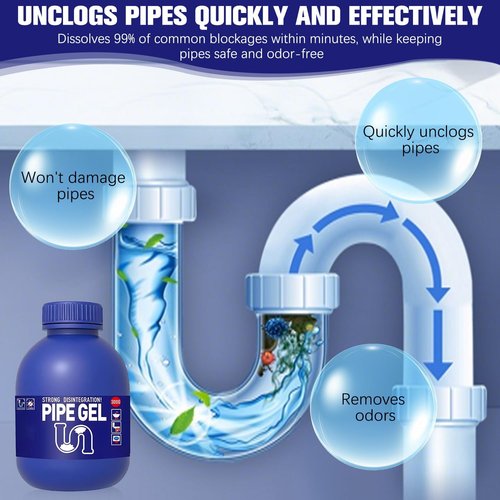 Bobo Drain Cleaner - Powerful Unclogging Solution for Kitchen Sinks | Professional-Grade Pipe Opener