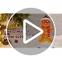 Gingerbread Musical Christmas Snow Globe Lantern with LED Lights & 6H Timer