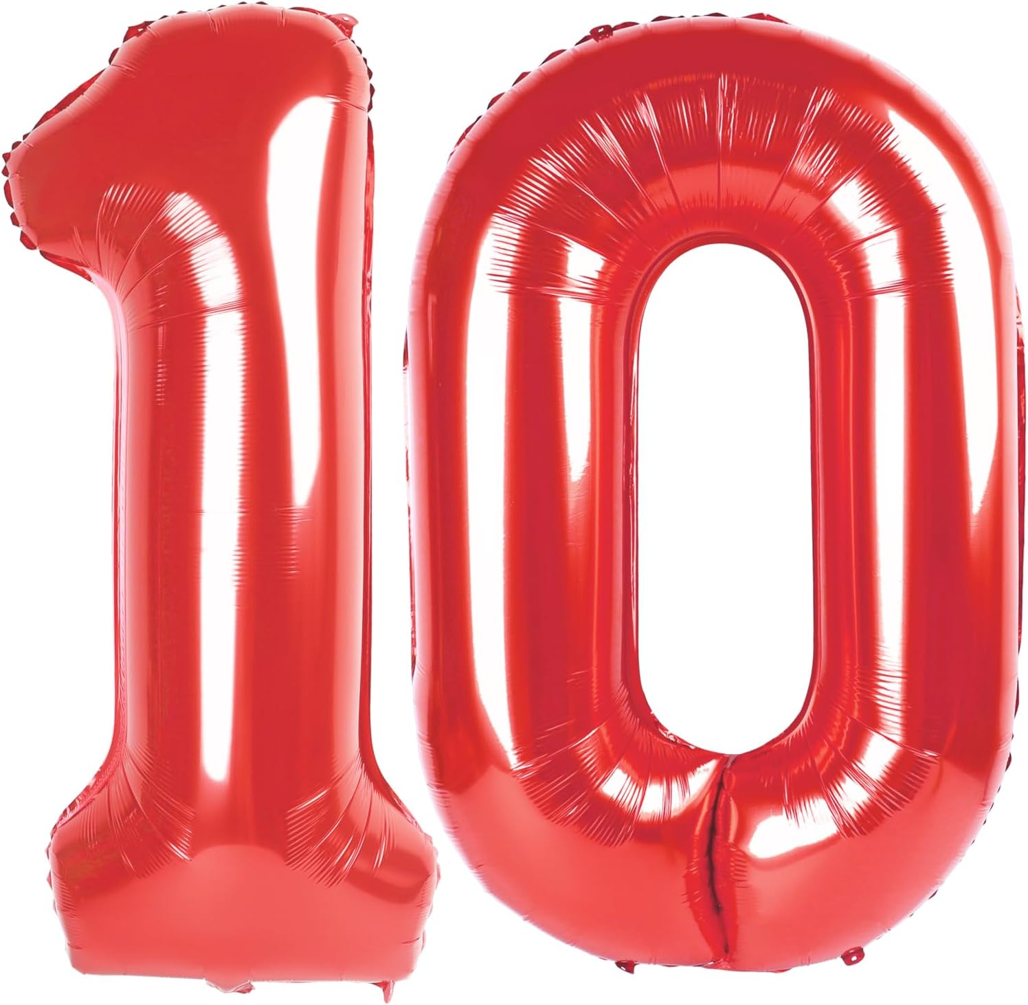 Red Number 10 Balloon - 40 Inch Birthday Decoration for 10th Birthday Party Supplies