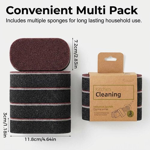 Magic Sponges Heavy-Duty Cleaning Eraser - Multi-Functional Melamine Foam Pads (5PCS) for Home & Kitchen