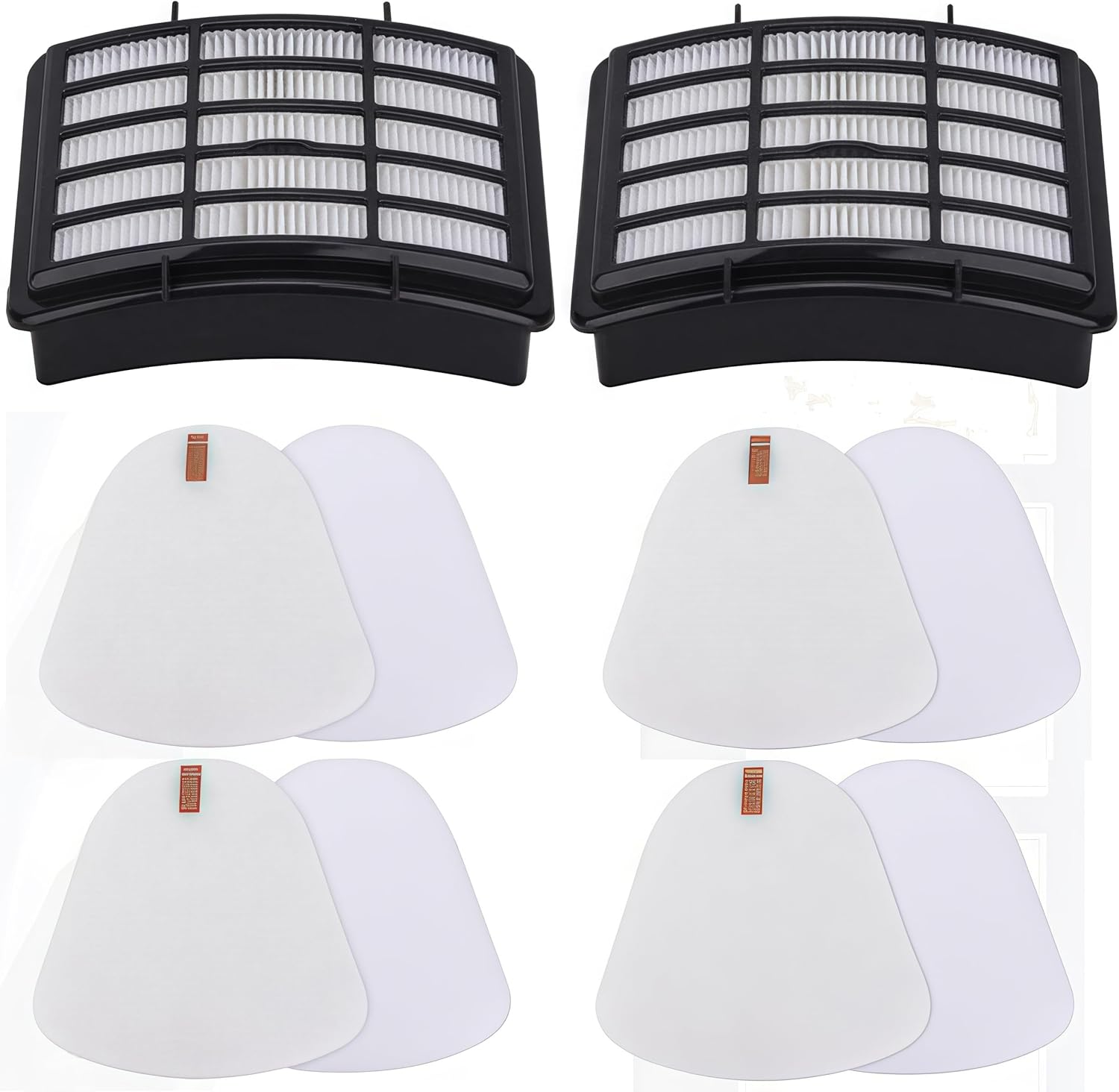 Shark Vacuum Filters Replacement - 2 HEPA, 4 Foam & 4 Faux Felt Filters for NV350, NV351, NV360