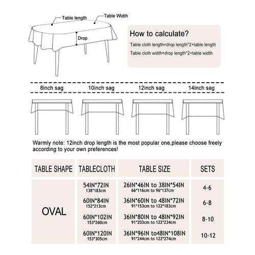 Oval Fall Tablecloth Autumn Pumpkin Table Cloths Thanksgiving Oval Tablecloth Waterproof,Anti-Wrinkle,Easy To Wash,Reusable Polyester Table Cover For Thanksgiving & Fall Decorations 60x84 Inch