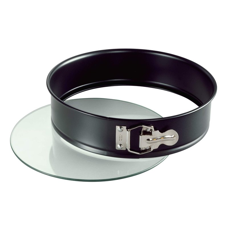 WMF Glass Bottom Springform Pan Crystal Good Non-Stick Coating Scratch-Resistant Glass Base Ready to Serve, 28 cm
