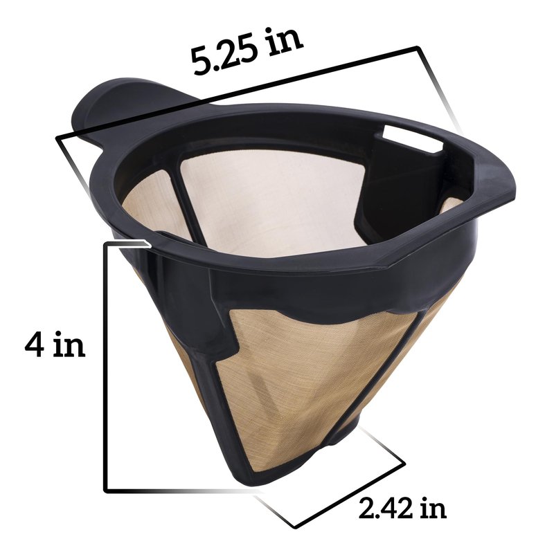 Reusable Coffee Filter Replacement For Ninja CM401 CM300 CM305 CP301 CP307 Coffee Maker Filter Basket, Permanent Cone Filter