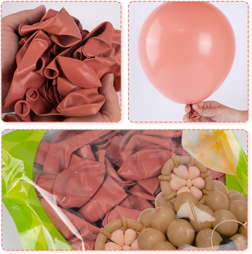 PartyWoo Dusty Pink Balloons - 50 Pcs 12 Inch Blush Rose Latex Helium Balloons for Baby Showers & Parties