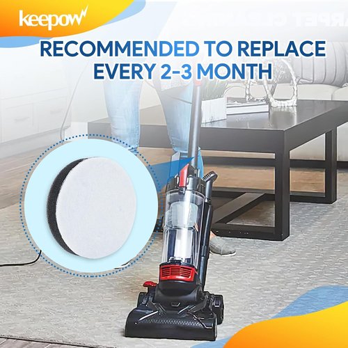 KEEPOW Vacuum Filters - 2 Pack for Eureka Airspeed Compact Bagless Upright NEU100 Series