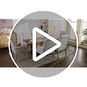 Upholstered Dining Chair with Arms, Tufted High Back Accent Armchair