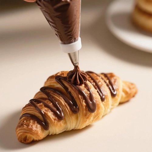 HOMIOVE 100-Pack Disposable Pastry Piping Bags - Thick Anti-Burst Tipless Icing Bags for Cakes & Cupcakes