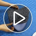 Ergonomic Memory Foam Leg Pillow with Strap for Side Sleepers