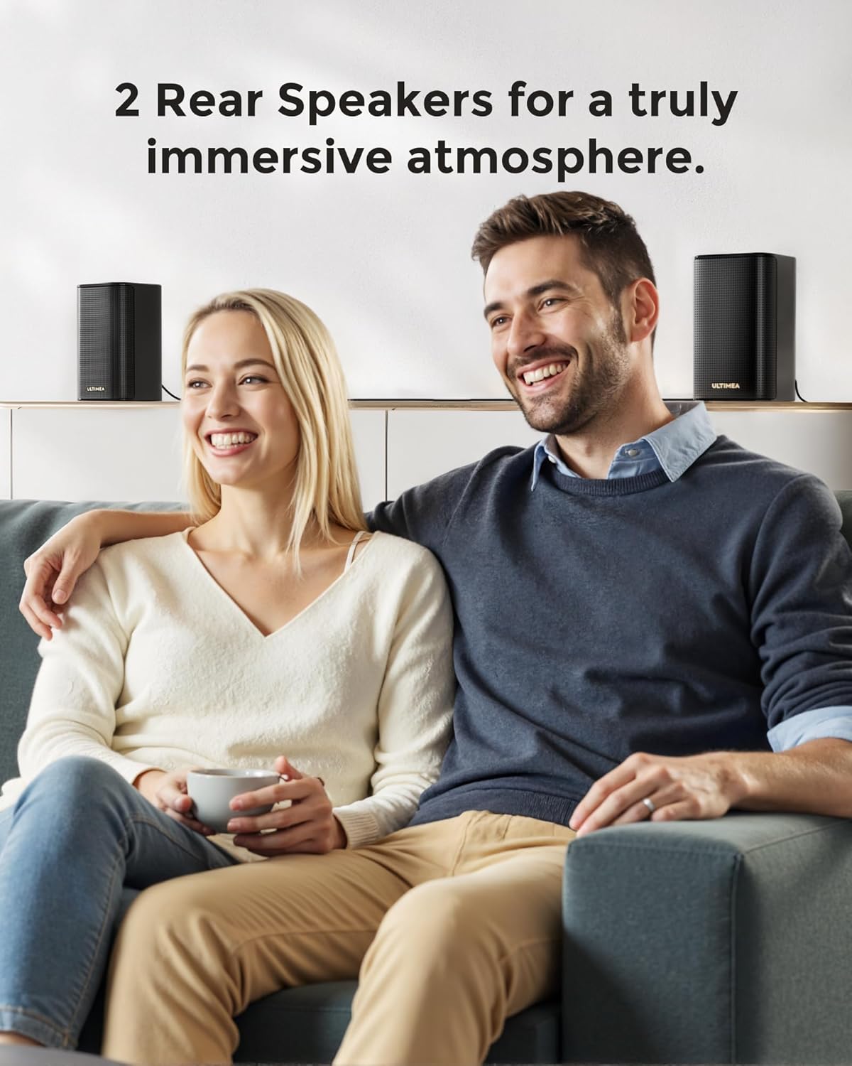 ULTIMEA 5.1.2ch Sound Bar - Dolby Atmos Surround Sound System for Smart TV | HDMI eARC, BT 5.4, 2025 Model