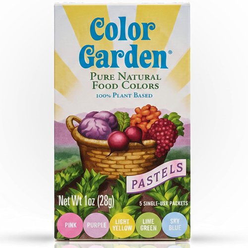Color Garden Pure Natural Food Coloring - Plant-Based Vegan Non-Toxic Liquid Dye | 5 ct 1 oz Pastels