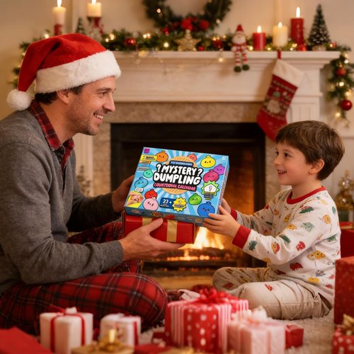 Dumpling Squishy Advent Calendar - 24-Day Mystery Countdown | Stress Relief Fidget Toys (2pcs)