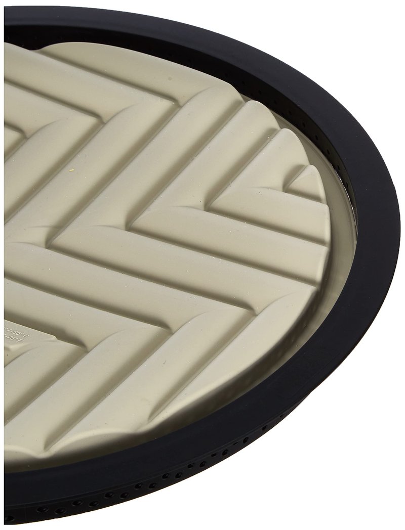 silikomart | KIT TARTE GRAFIQUE, Set with Microperforated Ring + Decorative Mat, TPLUS Ring Ø 250 mm h 20 mm, Decorative Silicone Mould Ø 230 mm h 20 mm, Made in Italy