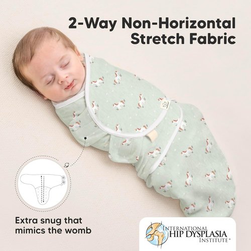 Lunaris Organic Baby Swaddle Sleep Sacks - Soft & Snug for Newborns 0-3 Months | 3-Pack Swaddling Blankets