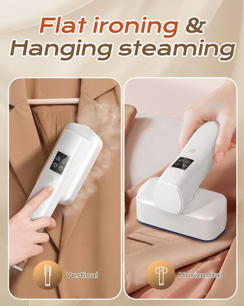 Dovety Portable Handheld Steamer - 1100W Powerful Clothing Wrinkle Remover | 100mL Water Tank for Travel & Home