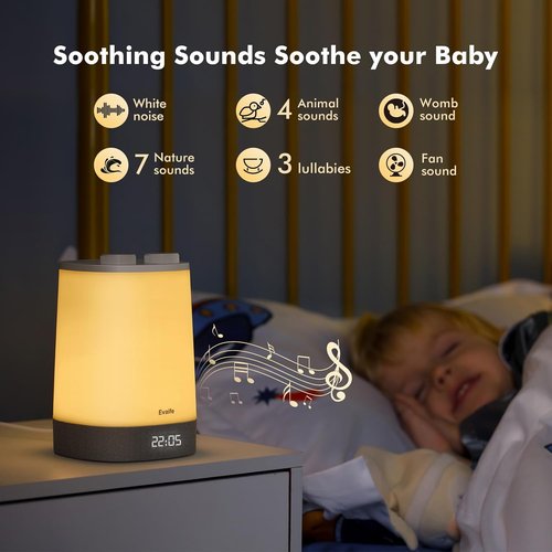 Baby Sound Machine - Nursery Night Light & White Noise Machine for Sleep | APP Control & Sleep Trainer