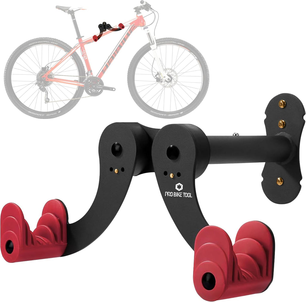 Pro Bike Tool Bike Wall Mount - Horizontal Indoor Rack for 1 Bicycle | Safe & Secure Storage Solution
