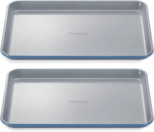 Caraway Non-Stick Ceramic Baking Sheet - Eco-Friendly, PTFE & PFOA Free - Ideal for Baking & Roasting - Medium (15" x 10") - Slate