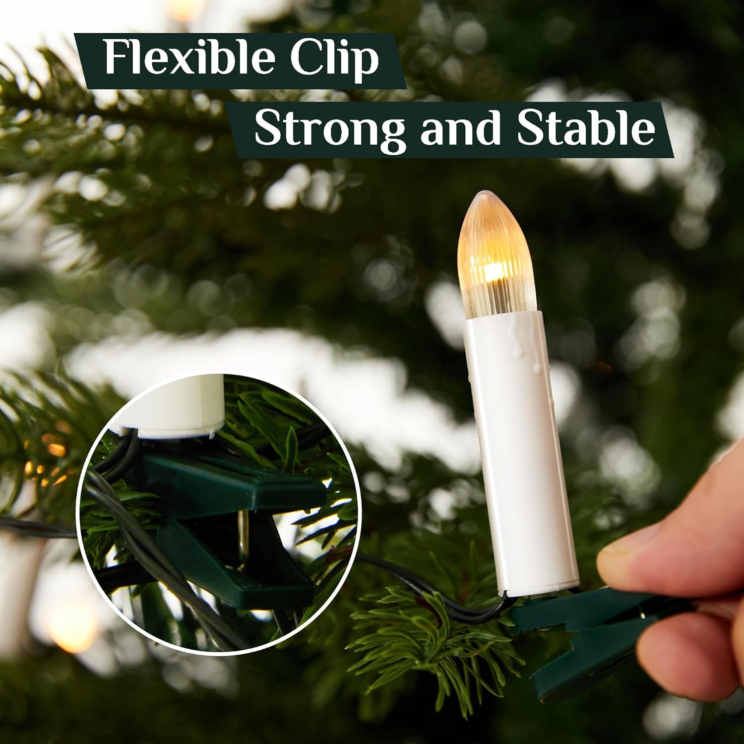 Regine Switzerland Flameless Christmas Candle Lights - 50 Pcs with Remote & 3D Flickering Effect | Multi-Color Options