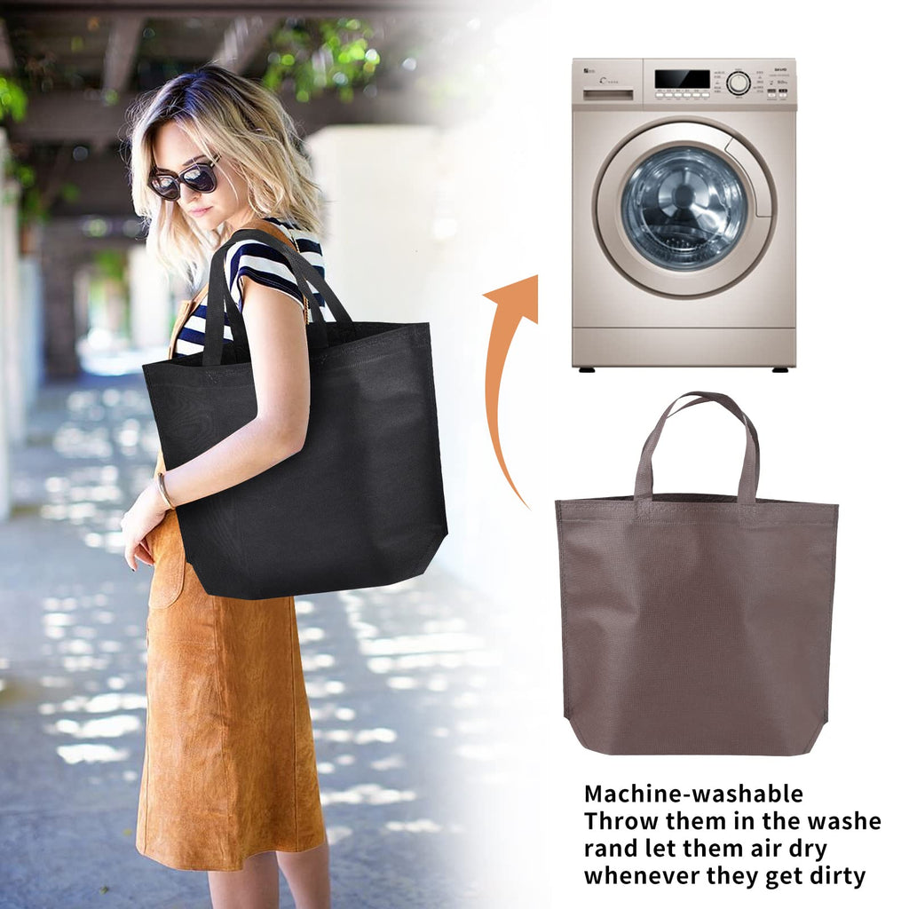 cuskena 36-Pack Tote Bags Multipurpose Reusable Grocery Bag (Sapphire Colors 36 Pack)