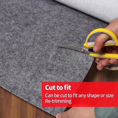 Waterproof Rug Pad Round 7-Foot Waterproof Non-Slip Rug Pad Non-Slip Rug Pads for All Floors and Finishes, Felt Pad for Hardwood Floors, Keeps Carpets in Place Soft and Safe (7TF)