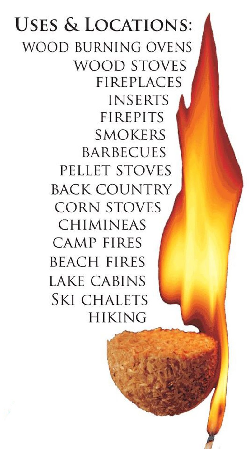 Lightning Nuggets AN100-2 200 Count Fire Starters, Tan (Pack of 200)
