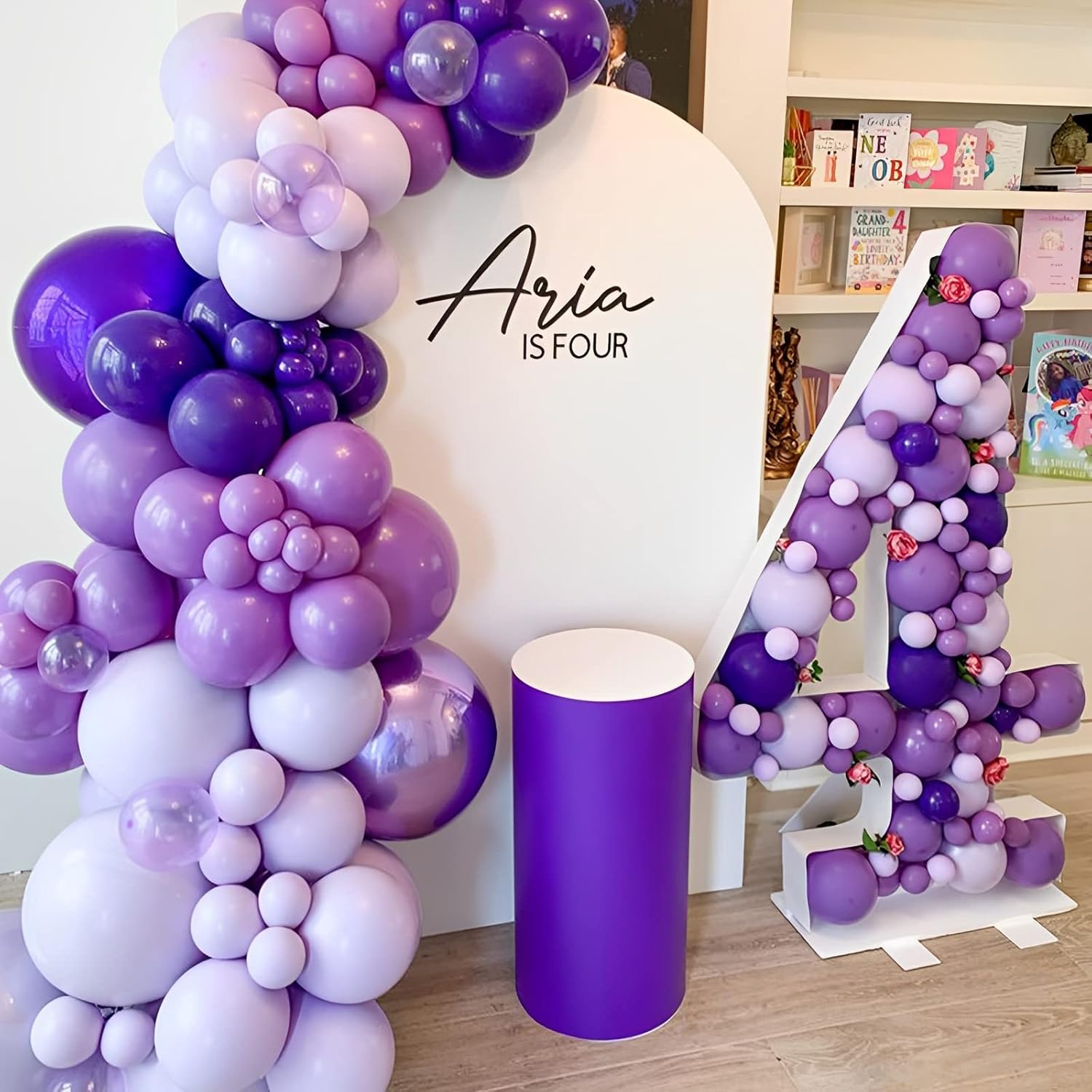 Voircoloria 105pcs Dark Purple Balloons - 12 Inch Latex Party Balloons for Birthdays & Events