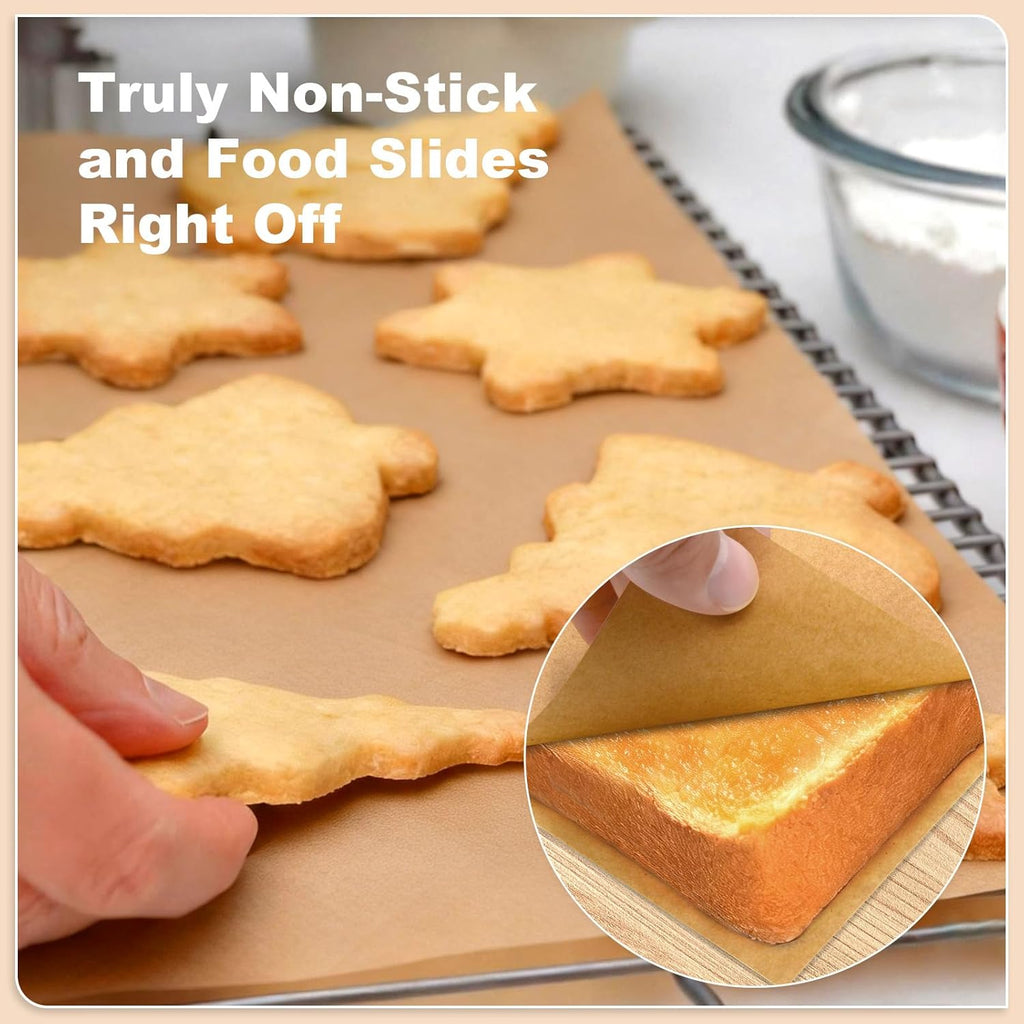 Parchment Paper Sheets | 220 Pcs Non-Stick Precut Baking Paper | 8.5x8.5 Inch, Oil & Water Resistant