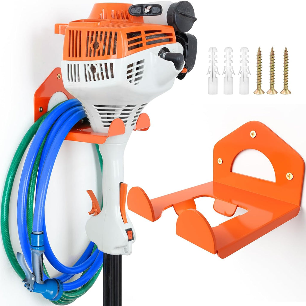 Reliahom Garage Organization - Heavy Duty Weed Eater Hanger | Garden Tool Organizer Rack, 1 Pack