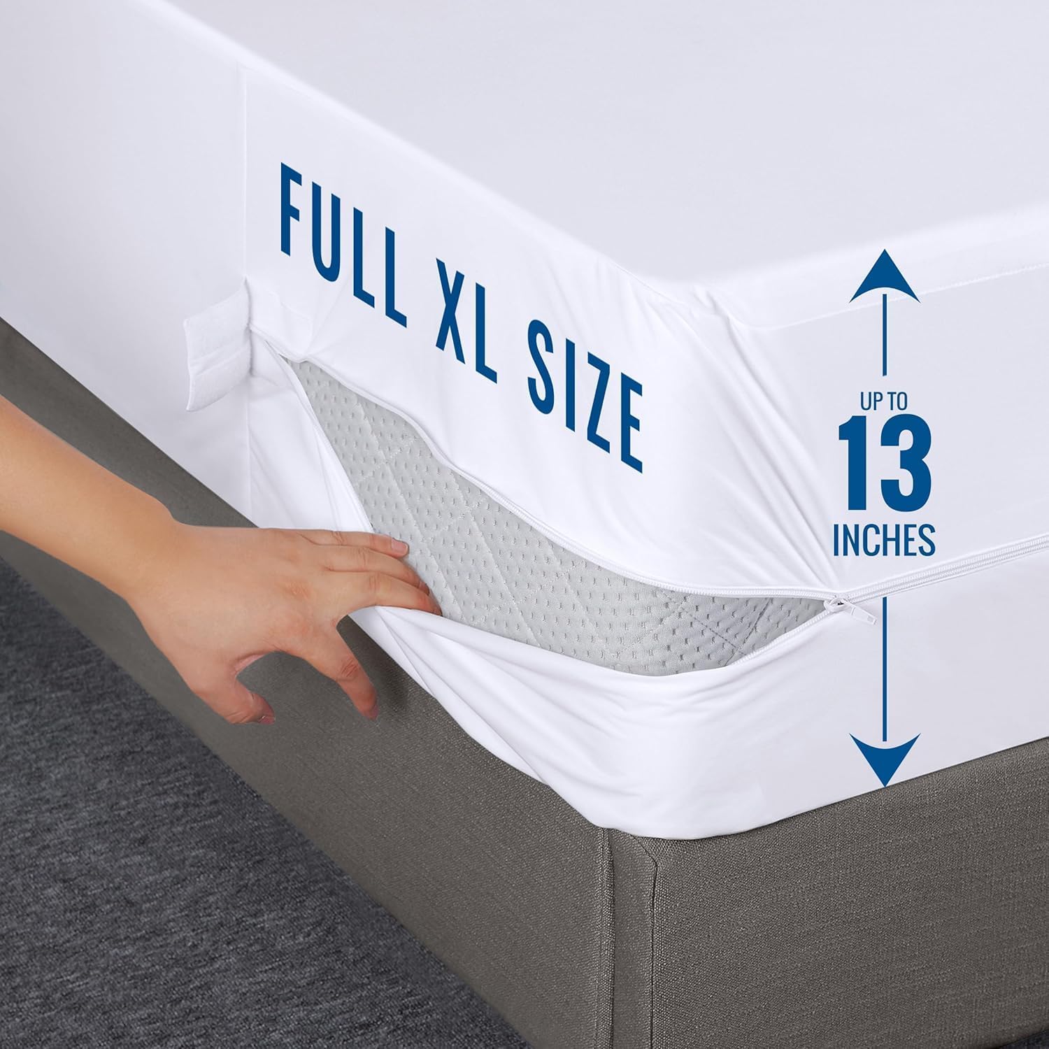 Utopia Bedding Mattress Protector - 100% Waterproof Full XL Size Encasement | Pack of 2, Bed Bug & Dust Mite Proof