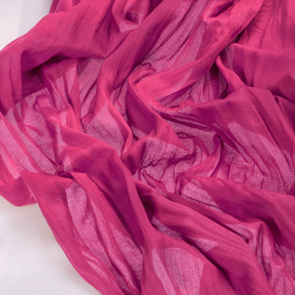 Socomi Hot Pink Cheesecloth Table Runner - 120 Inch Fuchsia Boho Rustic Decor for Weddings & Events