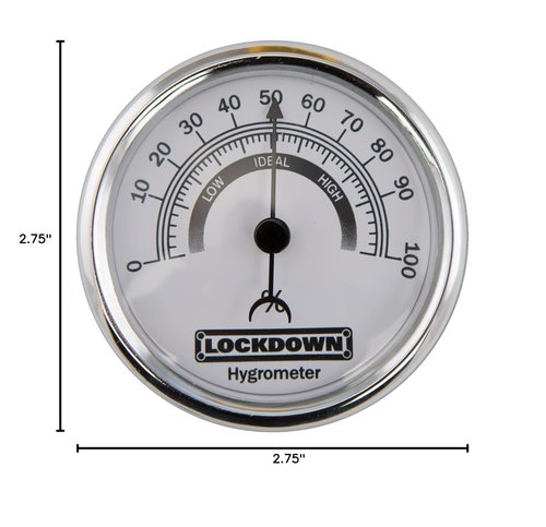 Lockdown Vault Hygrometer - Accurate Humidity Monitoring for Gun Safes & Storage Solutions