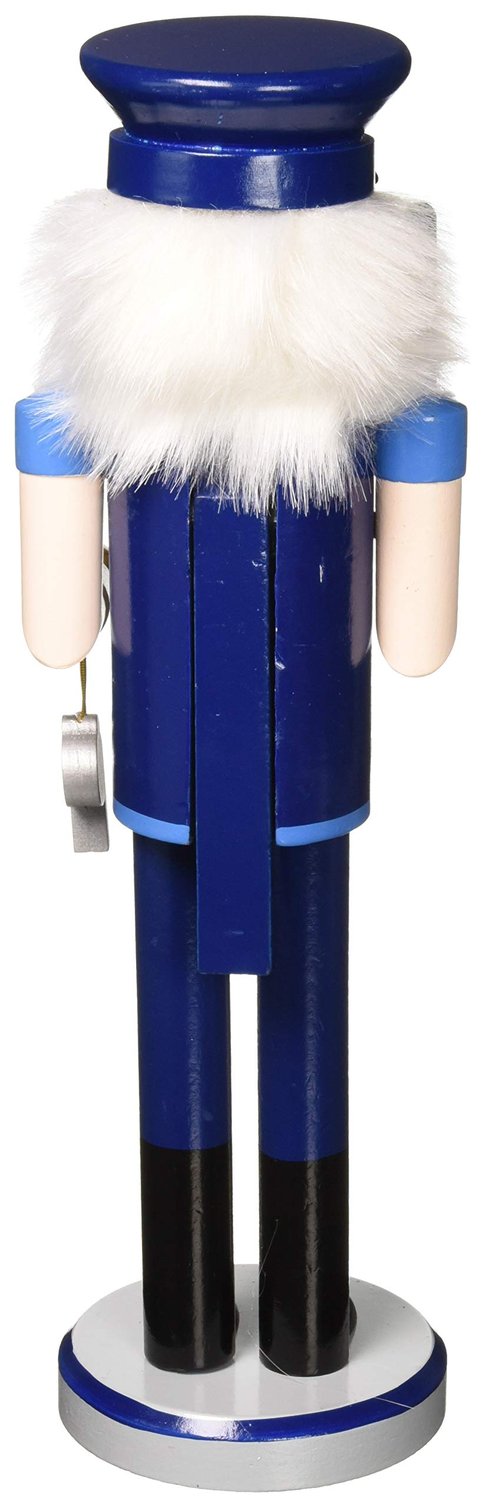 Santa's Workshop 70060 Policeman Nutcracker, 14" Tall, Blue/Black