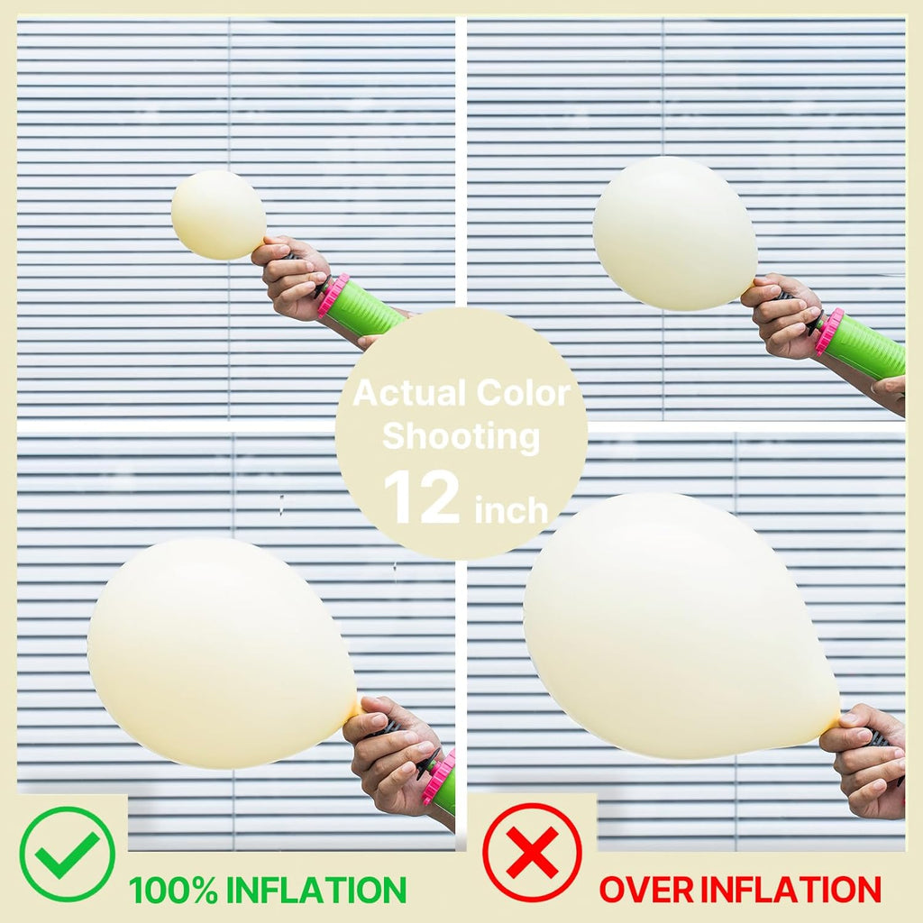 PartyWoo Pastel Yellow Balloons - 155-Piece Arch Kit with 18, 12, 10, & 5 Inch Balloons for Baby Showers & Birthdays