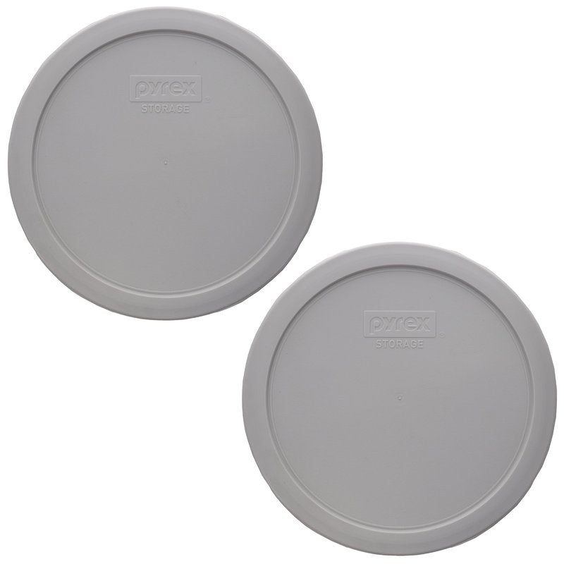 Pyrex 7402-PC Rainstorm Food Storage Replacement Lid (This Lid Fits the Pyrex 7402 6-Cup SCULPTED MIXING BOWL and 7203 7-Cup Glass Bowl) (2 Pack) - Made in USA