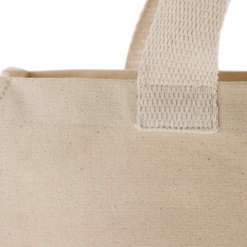 Recycled Canvas Tote Bags – 100% Eco Cotton, 12oz Heavyweight Fabric – 14x15x4" Reusable Shopper Totes – Multipack of 6, 12, or 24 – Natural, Ash Grey, Charcoal (6, Natural)