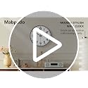 8-Inch Silent Gold Wall Clock, Non-Ticking Minimalist Analog Clock for Home