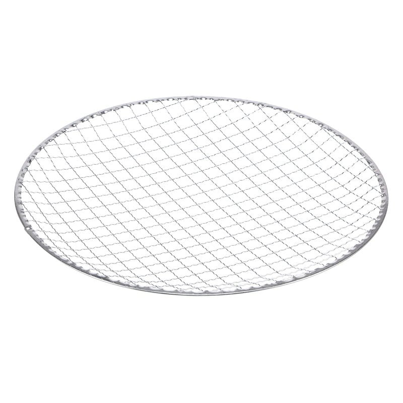 HARFINGTON 5pcs Round BBQ Grill Net 11.6"x0.9" Galvanized Iron Barbecue Mesh Mat for Baking Smoking Charcoal Grilling Roasting