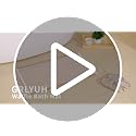 GRLYUH Waffle Bath Mat - 18" x 30" Non-Slip Quick Dry Boho Bathroom Rug